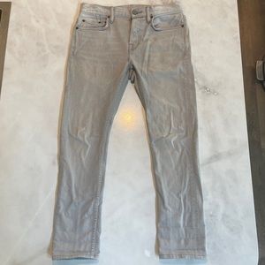 All Saints “Cigarette” Denim Jeans Lt Grey Wash Skinny Fit Size 30 Lightly Worn